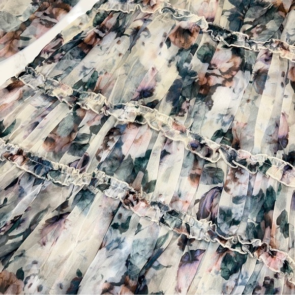 StyleKeeper Green Floral Ruffle Dress - Picture 5 of 6